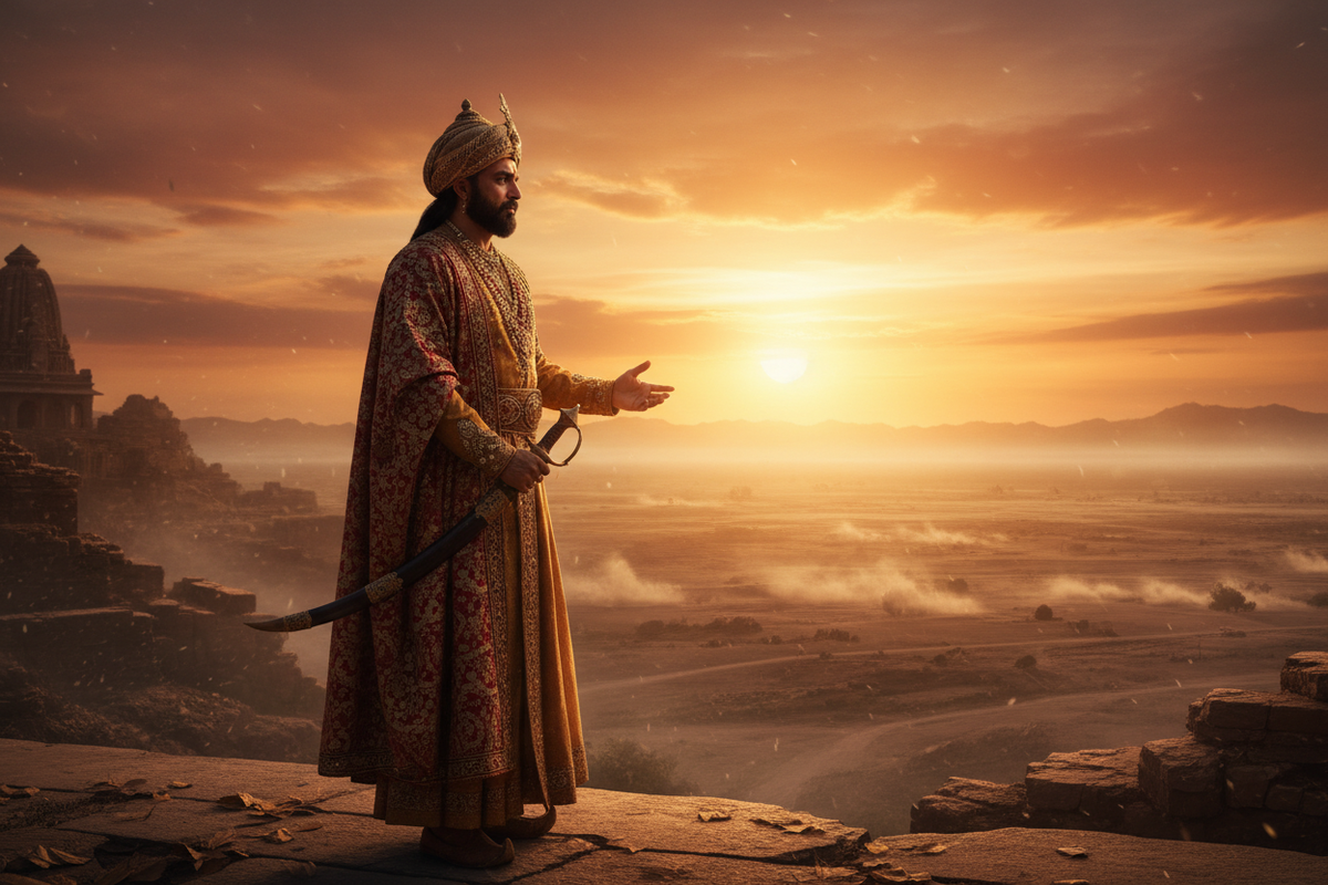 Emperor Ashoka — the moment of profound sorrow and transformation after Kalinga