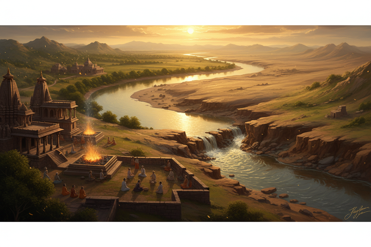 Ancient Saraswati river disappearing underground — Secrets of the Sacred Vol. 14 by Divya India