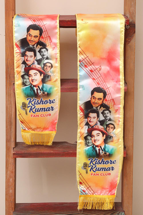 Kishor Kumar Fan Club Customised Stole | Design Your Own Luxury Stole by Divya India - Divya India