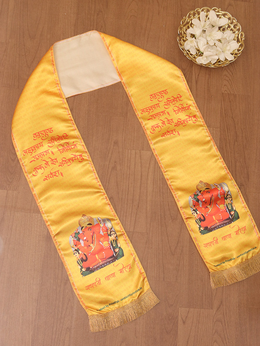 Ganpati Ashirwad Stoles: Faithful Fashion for the Modern Devotee - Divya India - Divya India