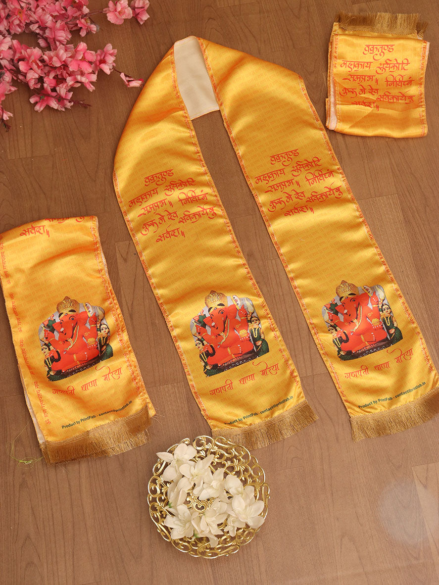 Ganpati Ashirwad Stoles: Faithful Fashion for the Modern Devotee - Divya India - Divya India