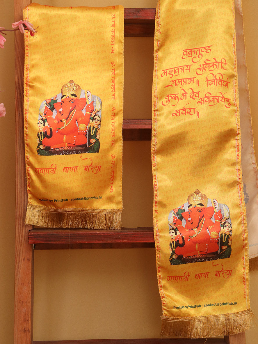 Ganpati Ashirwad Stoles: Faithful Fashion for the Modern Devotee - Divya India - Divya India