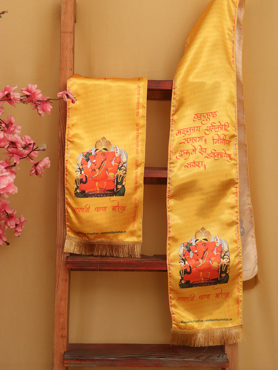 Ganpati Ashirwad Stoles: Faithful Fashion for the Modern Devotee - Divya India - Divya India