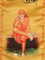 Divya India Blessings Stole  Sai Baba Stoles: Shop Shakti Blessings Patka & Silk Cloth Print Dupatta Unisex God Printed Scarf for Spiritual Wear - Divya India