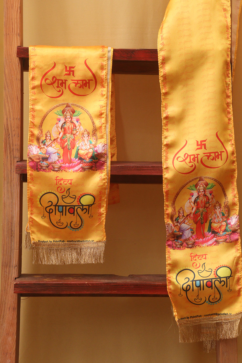 Divine Aura: Spiritual Divya Deepawali Stole - Divya India
