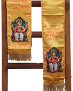 Divya India Blessings Stole  Lalbaugcha Raja Stoles: Shop Shakti Blessings Patka & Silk Cloth Print Dupatta Unisex God Printed Scarf for Spiritual Wear - Divya India