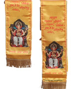 Divya India Blessings Stole  Lalbaugcha Raja Stoles: Shop Shakti Blessings Patka & Silk Cloth Print Dupatta Unisex God Printed Scarf for Spiritual Wear - Divya India