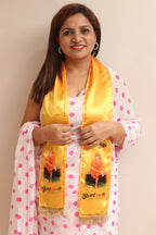 Divya India Blessings Stole  Sai Baba Stoles: Shop Shakti Blessings Patka & Silk Cloth Print Dupatta Unisex God Printed Scarf for Spiritual Wear - Divya India