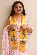 Divya India Blessings Stole  Lord Shiva Stoles: Shop Shakti Blessings Patka & Silk Cloth Print Dupatta Unisex God Printed Scarf for Spiritual Wear - Divya India