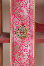 Divya India - Customised Stole - Royal Swagat Pink Banarasi Silk