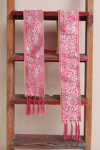 Divya India - Customised Stole - Royal Swagat Pink Banarasi Silk