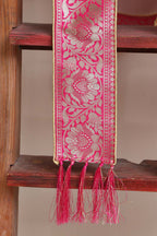 Divya India - Customised Stole - Royal Swagat Pink Banarasi Silk