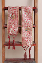 Divya India - Customised Stole - Royal Swagat Red Banarasi Silk