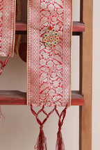 Divya India - Customised Stole - Royal Swagat Red Banarasi Silk