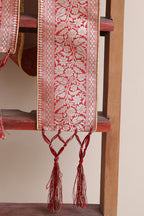 Divya India - Customised Stole - Royal Swagat Red Banarasi Silk