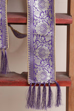 Divya India - Customised Stole - Royal Swagat Purple Banarasi Silk