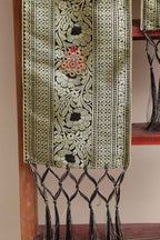 Divya India - Customised Stole - Royal Swagat Black Banarasi Silk