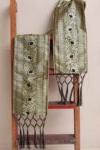 Divya India - Customised Stole - Royal Swagat Black Banarasi Silk