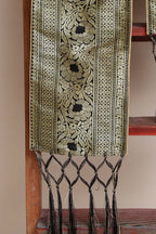 Divya India - Customised Stole - Royal Swagat Black Banarasi Silk