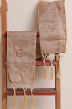Divya India - Customised Stole - Swagat Pastel Banarasi Antique Zari Cotton