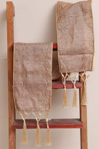 Divya India - Customised Stole - Swagat Pastel Banarasi Antique Zari Cotton