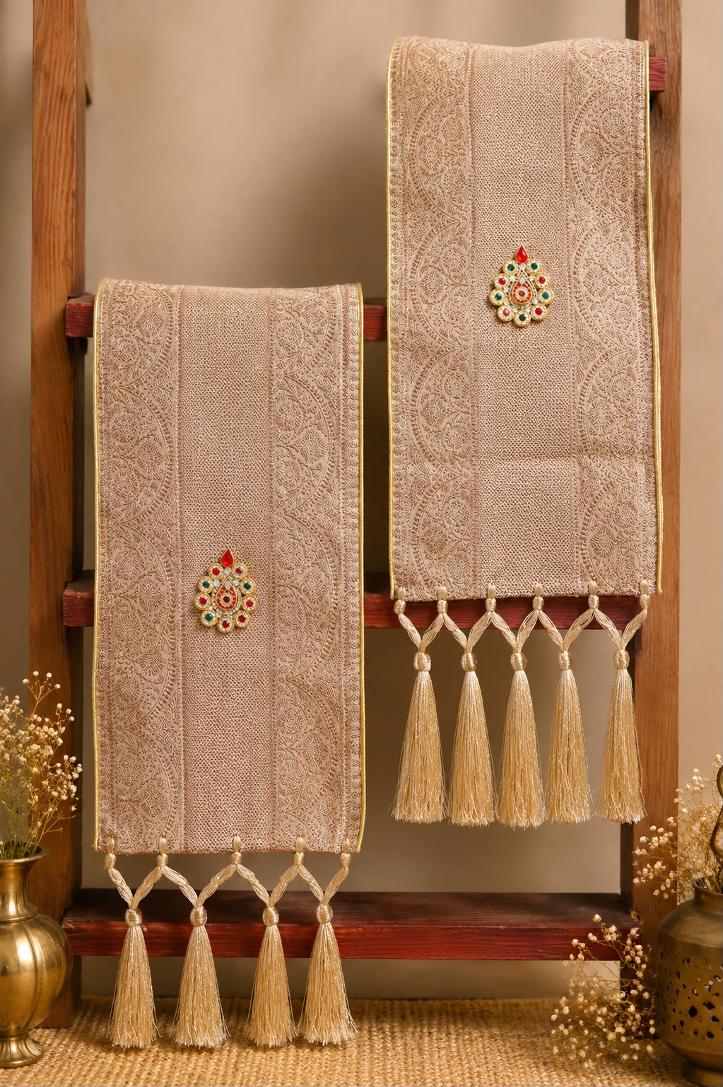 Bhagavata Purana Katha 9 Days 9 Colours Banarasi Stole Collection | One Stole for Each Day
