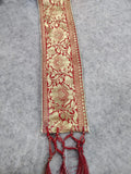 Divya India - Customised Stole - Royal Swagat red Banarasi Silk