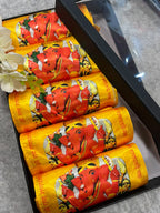 Shree Siddhivinayak Ganpati Blessings Gift Box Stole Set Of  5