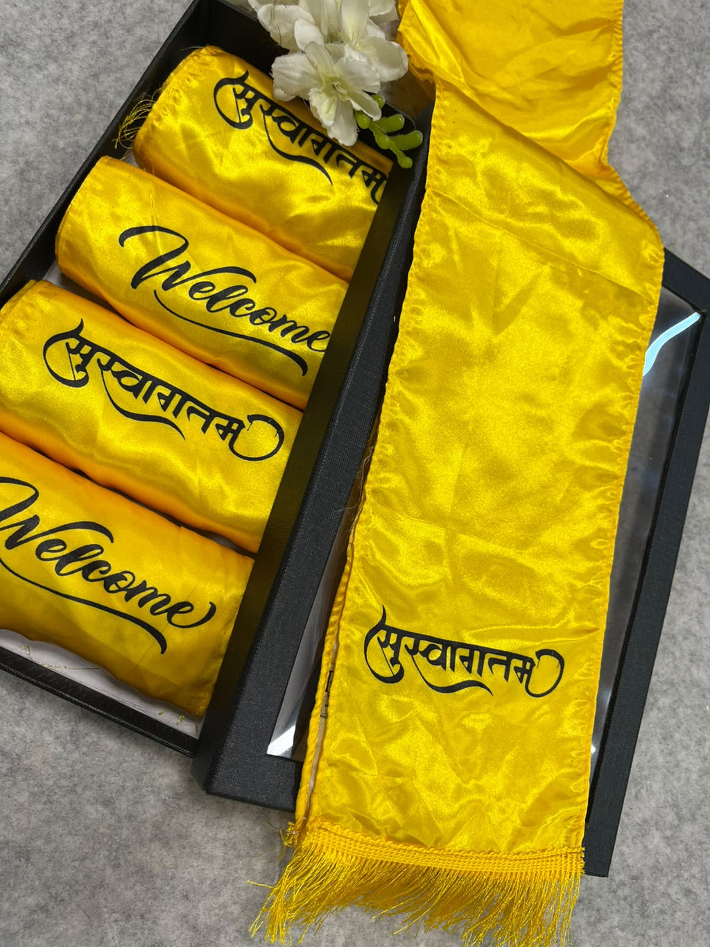 Suswagatam Welcome Gift Box Stole Set Of  5